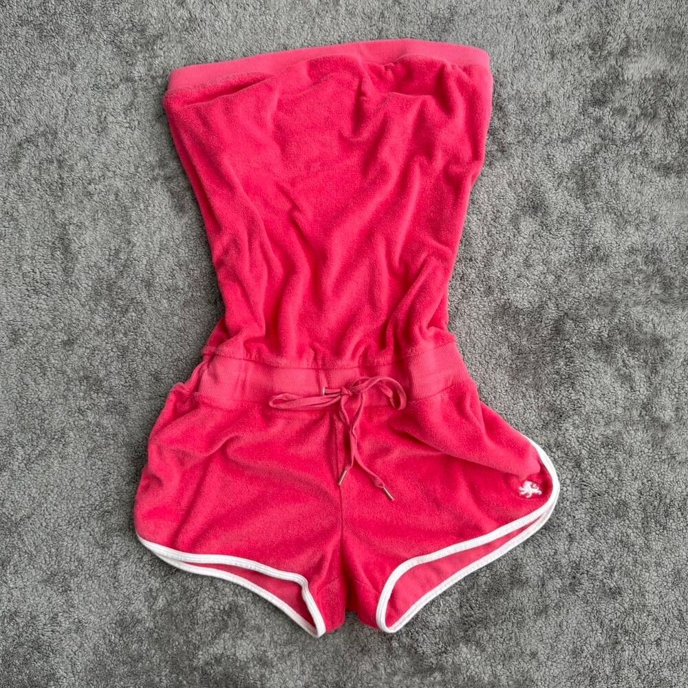 Y2k express hot pink one piece romper